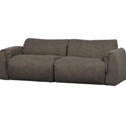 Woood Baggy 2-zits bank geweven stof warmgrijs melange Discount
