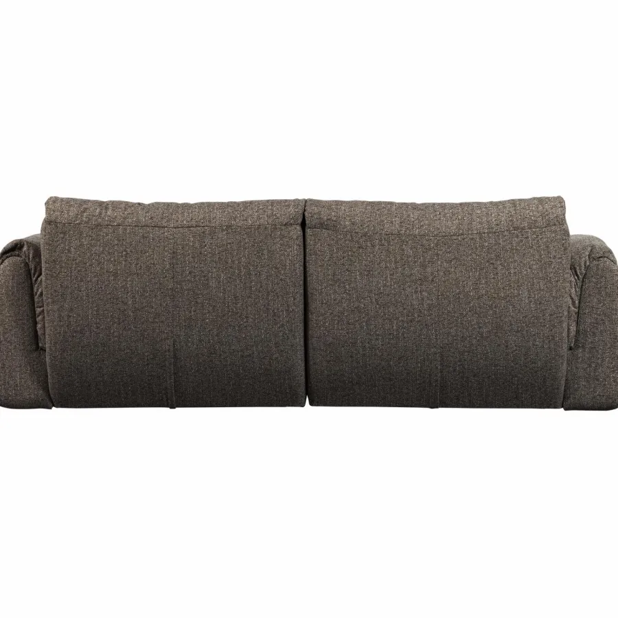 Woood Baggy 2-zits bank geweven stof warmgrijs melange Discount