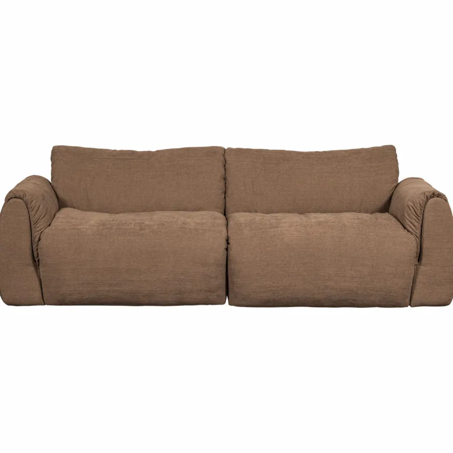 Woood Baggy 2-zits bank geweven chenille bruin Discount