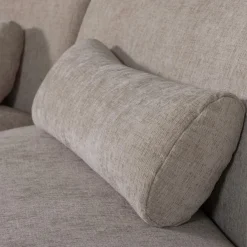 Woood Batavier half ronde bank 4-zits velvet melange zand Outlet