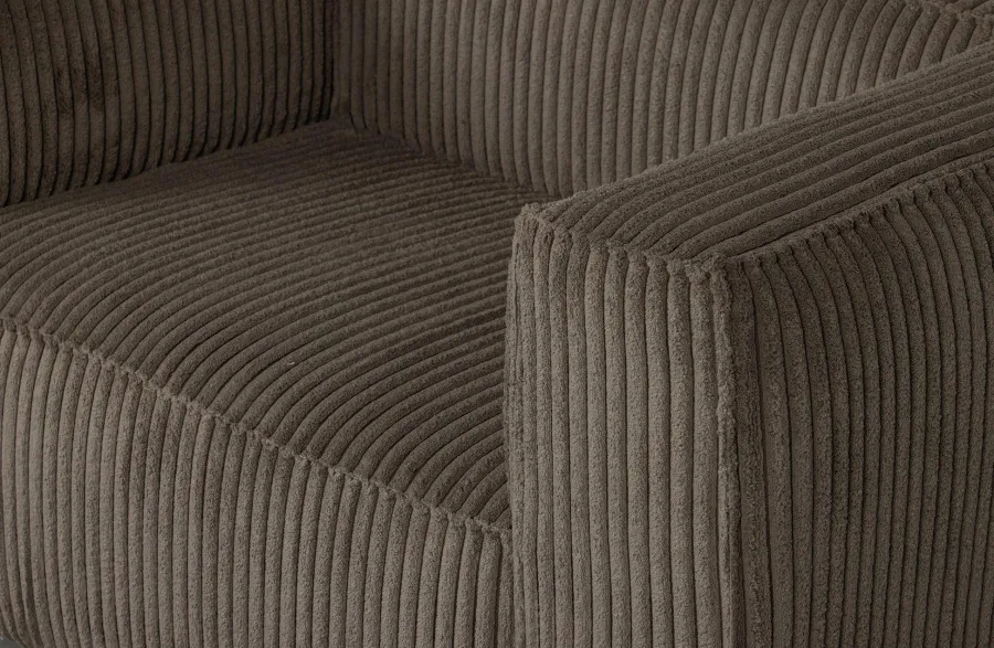 Woood Bean Fauteuil Grove Ribstof Mud Discount