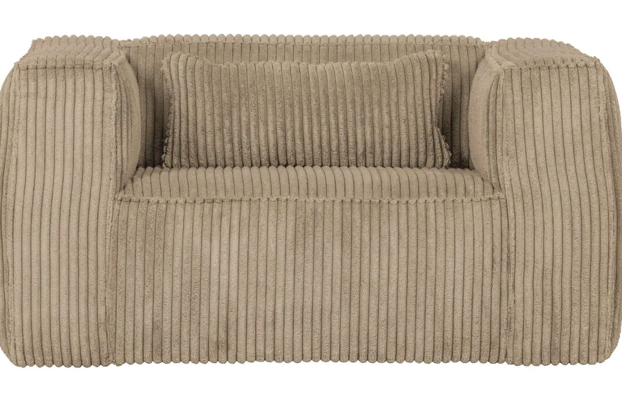 Woood Bean Fauteuil Grove Ribstof Travertin New
