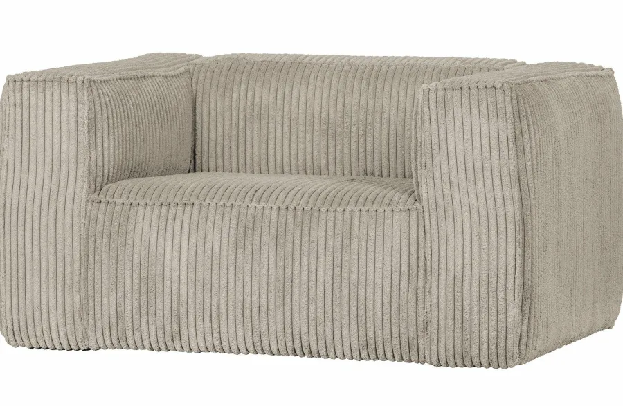 Woood Bean Fauteuil Grove Ribstof Naturel Sale