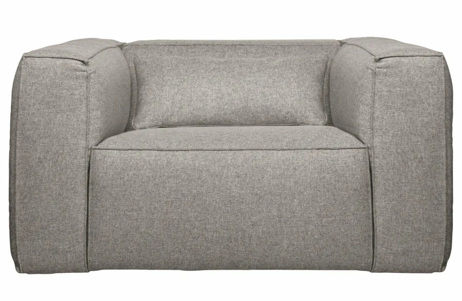 Woood Bean Fauteuil Incl. Kussen Lichtgrijs Gemeleerd Best
