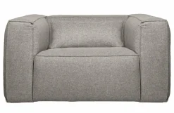 Woood Bean Fauteuil Incl. Kussen Lichtgrijs Gemeleerd Best