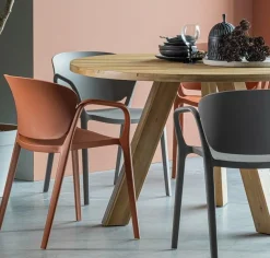 Woood Bent Eetkamerstoel Kunststof Taupe Best