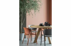 Woood Bent Eetkamerstoel Kunststof Taupe Best