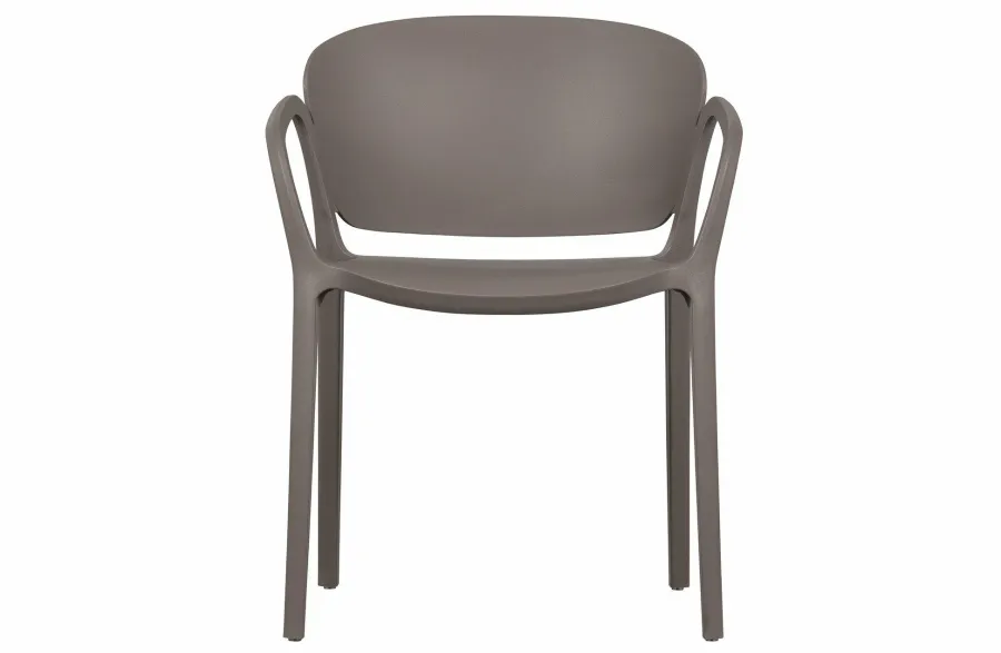 Woood Bent Eetkamerstoel Kunststof Taupe Best