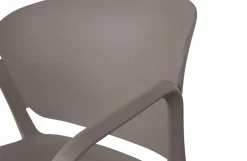 Woood Bent Eetkamerstoel Kunststof Taupe Best