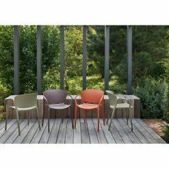 Woood Bent tuinstoel kunststof paars/bruin Sale