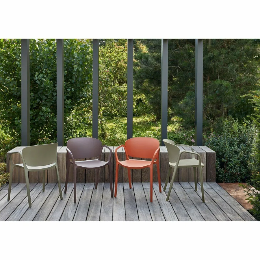 Woood Bent tuinstoel kunststof paars/bruin Sale