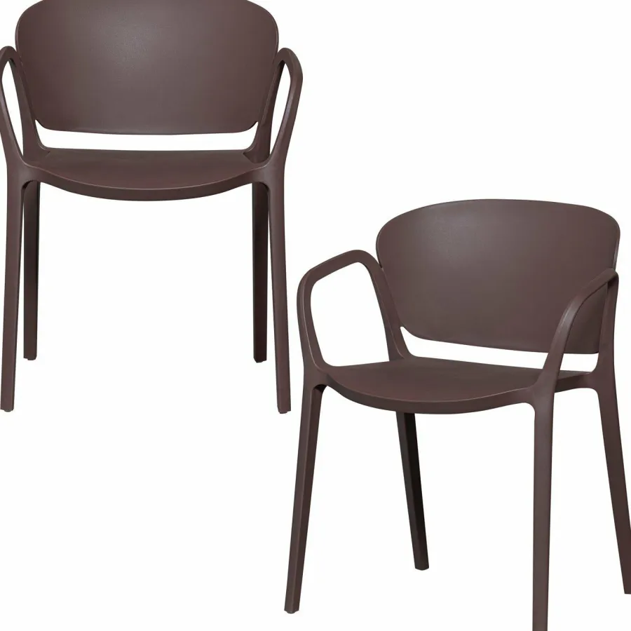 Woood Bent tuinstoel kunststof paars/bruin Sale