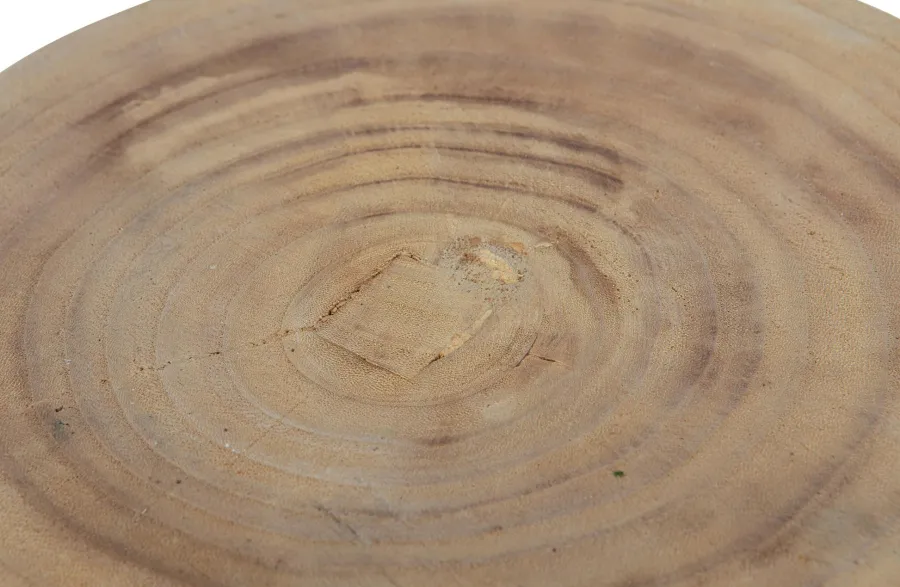 Woood Bikkel Kruk Hout Naturel 40xØ28cm Online
