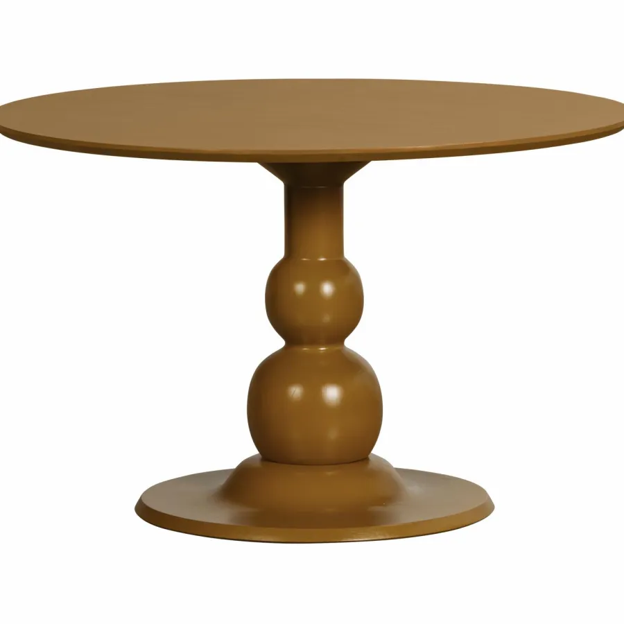 Woood Blanco eettafel o120cm mango hout honinggeel New