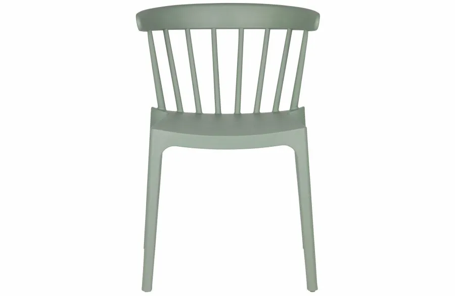 Woood Bliss Spijlenstoel Kunststof Jadegroen Clearance