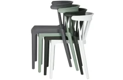 Woood Bliss Spijlenstoel Kunststof Jadegroen Clearance