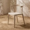 Woood Bliss tuinstoel met spijlen wheat fiber off white melange