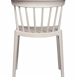 Woood Bliss tuinstoel met spijlen wheat fiber off white melange