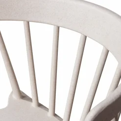 Woood Bliss tuinstoel met spijlen wheat fiber off white melange