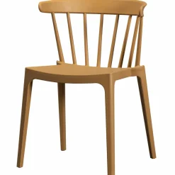 Woood Bliss tuinstoel met spijlen wood fiber caramel melange