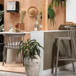 Woood Bliss tuinstoel met spijlen kunststof taupe Online