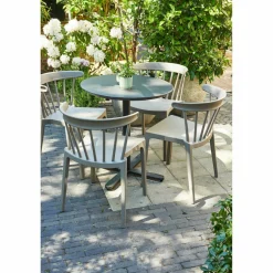 Woood Bliss tuinstoel met spijlen kunststof taupe Online