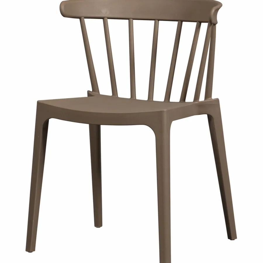 Woood Bliss tuinstoel met spijlen coffee fiber bruin melange Online