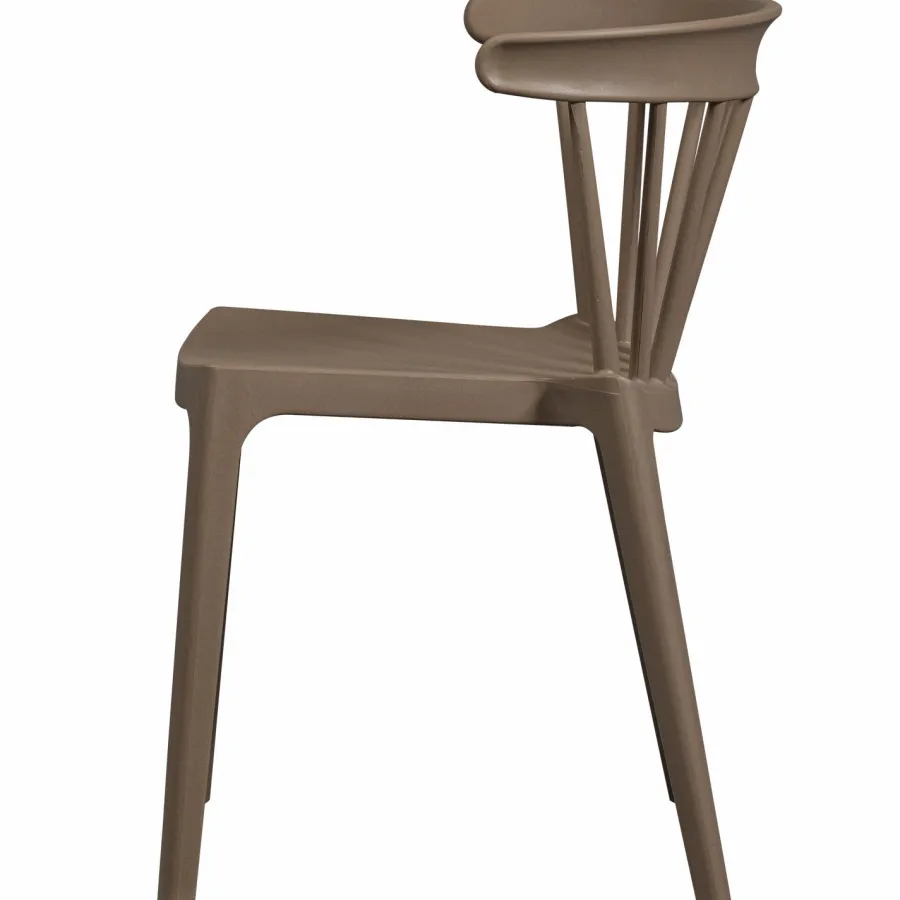 Woood Bliss tuinstoel met spijlen coffee fiber bruin melange Online