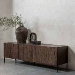 Woood Bono gravure tv meubel essen bruin [fsc] Clearance