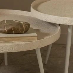Woood Bounds bijzettafel xl hout/metaal naturel 40xø76 Sale