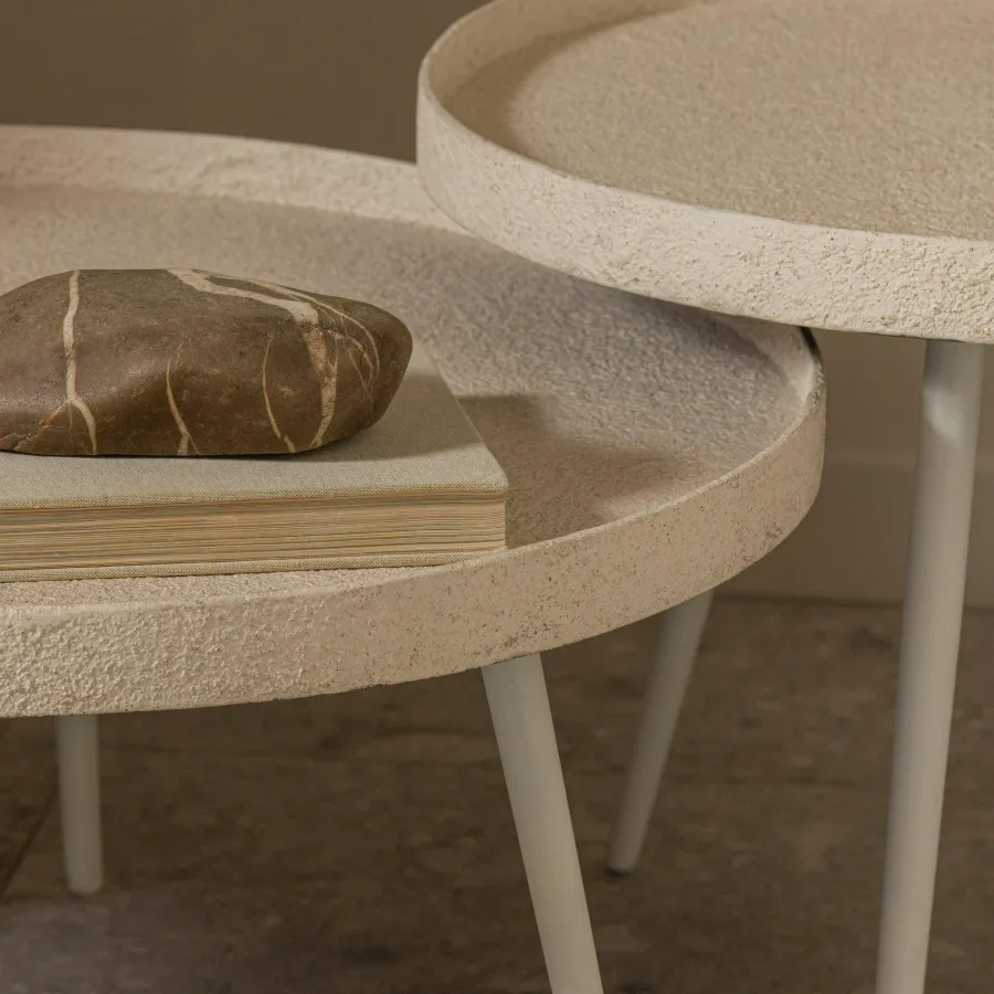 Woood Bounds bijzettafel xl hout/metaal naturel 40xø76 Sale