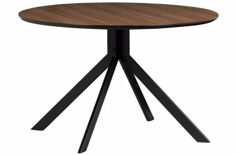 Woood Bruno Eettafel Rond Mdf Walnoot Ø120cm Best