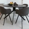 Woood Bruno Eettafel Rond Mdf Zwart Ø120cm Sale