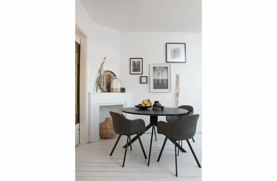 Woood Bruno Eettafel Rond Mdf Zwart Ø120cm Sale