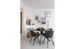 Woood Bruno Eettafel Rond Mdf Zwart Ø120cm Sale