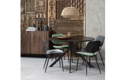 Woood Bruno Eettafel Rond Mdf Zwart Ø120cm Sale
