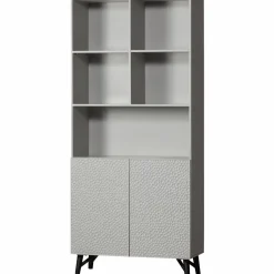 Woood Carved organic 2-deurs opbergkast mist Sale