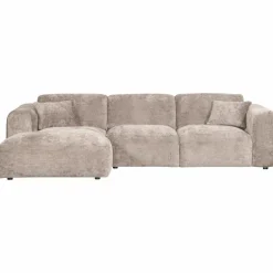 Woood CLOUD chaise longue links geweven chenille naturel Hot
