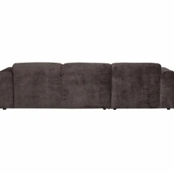 Woood CLOUD chaise longue links geweven chenille warm bruin Hot