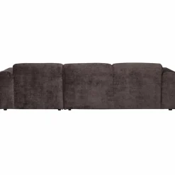 Woood CLOUD chaise longue rechts geweven chenille warm bruin Outlet
