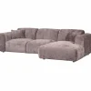Woood CLOUD chaise longue rechts geweven chenille taupe Sale