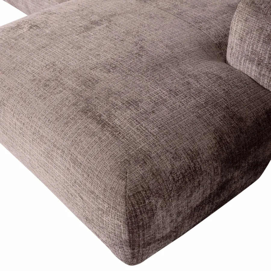 Woood CLOUD chaise longue rechts geweven chenille taupe Sale