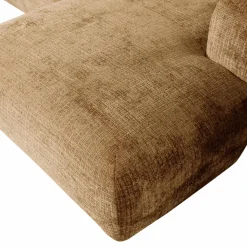 Woood CLOUD chaise longue rechts geweven chenille honinggeel