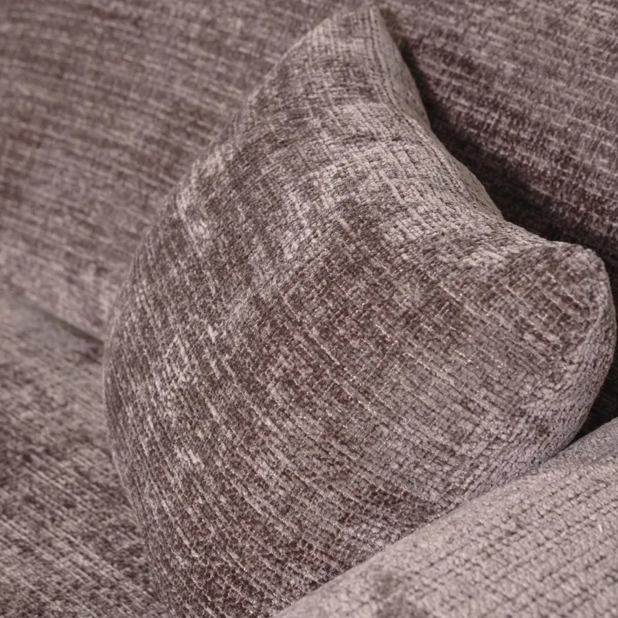 Woood CLOUD chaise longue links geweven chenille taupe Sale