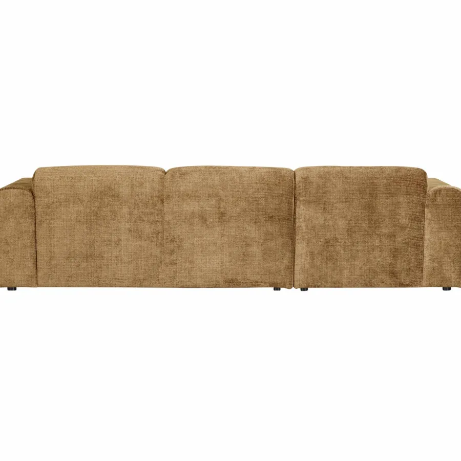Woood CLOUD chaise longue links geweven chenille honinggeel Hot