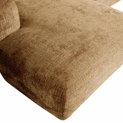 Woood CLOUD chaise longue links geweven chenille honinggeel Hot