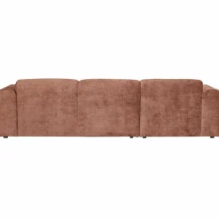 Woood CLOUD chaise longue links geweven chenille terra Hot