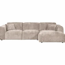 Woood CLOUD chaise longue rechts geweven chenille naturel New