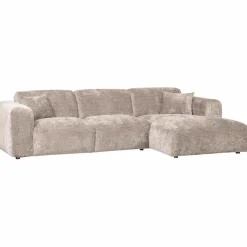 Woood CLOUD chaise longue rechts geweven chenille naturel New