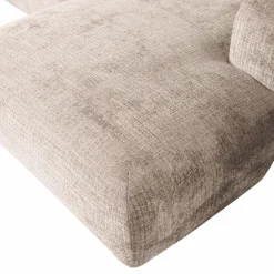 Woood CLOUD chaise longue rechts geweven chenille naturel New